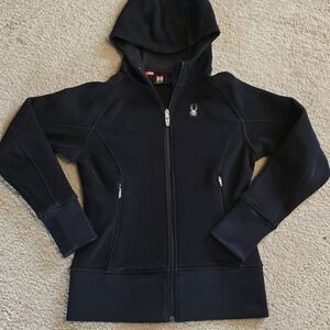 Spyder Ardent Black Full-Zip Medium Fitted Hoodie